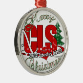 CLS CHRISTMAS Klinischer Laborwissenschaftler Silbernes Ornament (Rechts)