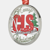 CLS CHRISTMAS Klinischer Laborwissenschaftler Silbernes Ornament (Links)