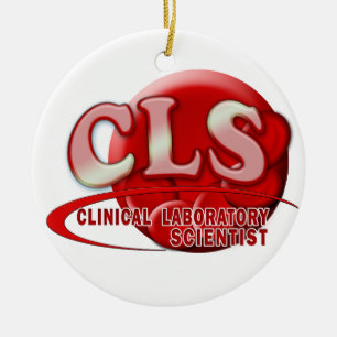 CLS RBC LOGO KLINISCHER LABRADOR WISSENSCHAFTLICHE KERAMIKORNAMENT