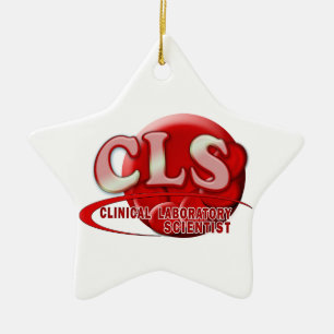 CLS RBC LOGO KLINISCHER LABRADOR WISSENSCHAFTLICHE KERAMIKORNAMENT
