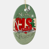 CLS WEIHNACHTENklinischer Laborwissenschaftler Keramikornament (Rechts)