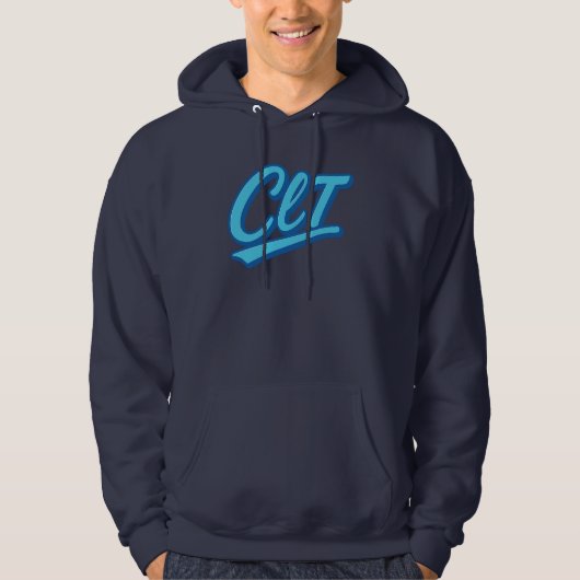 CLT Charlotte Airport Code Design - Carolina Blue Hoodie (Vorderseite)