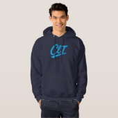 CLT Charlotte Airport Code Design - Carolina Blue Hoodie (Vorne ganz)