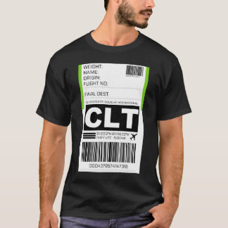 Clt Charlotte Douglas International Airport Luggag T-Shirt