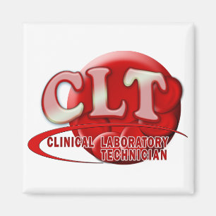 CLT KLINISCHES LABORTECHNISCHES SCHWOOSH-LOGO MAGNET