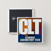 CLT-LOGO - KLINISCHE LABORTECH BUTTON (Vorne & Hinten)