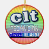 CLT-LOGO - KLINISCHE LABORTECHNIK KERAMIK ORNAMENT (Vorne)
