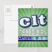 CLT-LOGO - KLINISCHE LABORTECHNIK POSTKARTE (Vorne/Hinten)