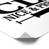CLT NICE und PRECISE! KLINISCHE LABORTECH Poster (Ecke)