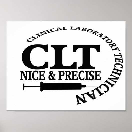 CLT NICE und PRECISE! KLINISCHE LABORTECH Poster (Vorne)