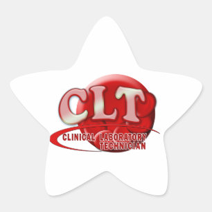 CLT RBC LOGO KLINISCHER LABRADOR TECH BLUTZZELLEN Stern-Aufkleber