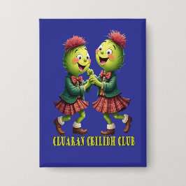 Cluaran Ceilidh Club Scottish Thistles Wearing Button