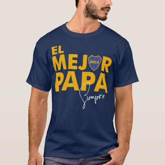 Club Atletico Boca Juniors El mejor Papa Tshirt (Vorderseite)