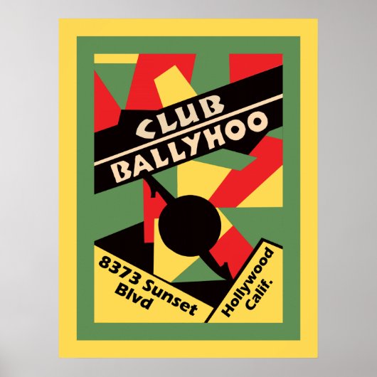 Club Ballyhoo on Sunset Strip Poster (Vorne)