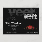 Club Band Foto Flyer Postkarte (Rückseite)