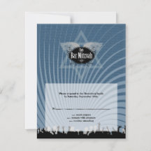 Club Bar Mitzvah Navy Blue UAWG Replik Card