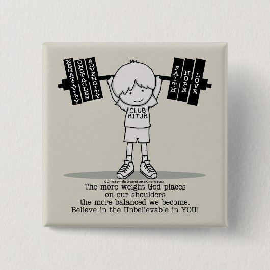 Club BITUB - ausgewogener Button (Vorderseite)