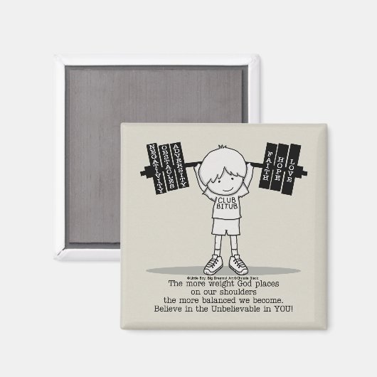 Club BITUB - ausgewogener Magnet (Vorderseite/Rückseite)