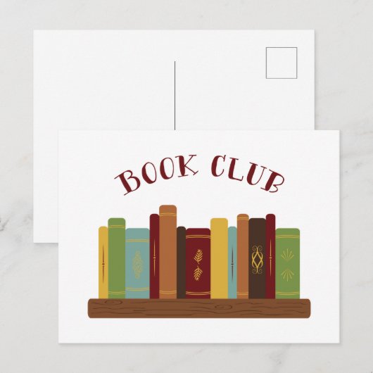 Club buchen postkarte (Vorne/Hinten)