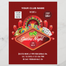 Club Casino Night Party personalisiertes Foto