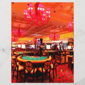 Club Casino Night Party personalisiertes Foto Flyer (Hinten)