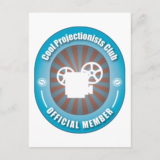 Club cool Projectionist Postkarte (Vorderseite)