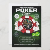 Club/Corporate Casino Themenhotel Poker Night Foto Einladung (Vorderseite)