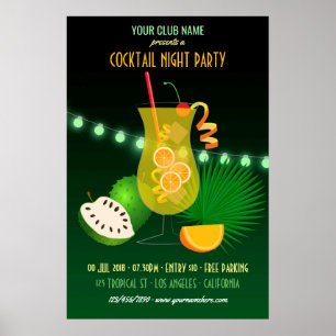 Club/Corporate Cocktail Night Partys Poster