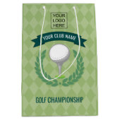 Club/Corporate Golf Turniers Logo-Geschenkgutschei Mittlere Geschenktüte (Vorderseite)