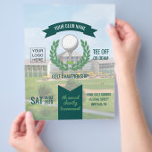 Club/Corporate Golf Turnierwerbung Flyer (Hand)