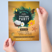 Club/Corporate Tropical Summer Foto und Logo hinzu Flyer (Hand)