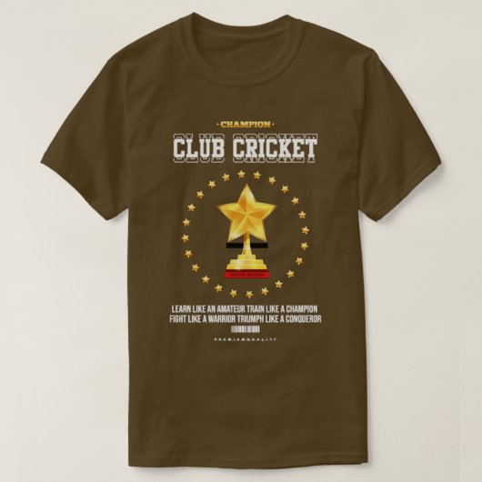 Club Cricket1 T-Shirt (Design vorne)