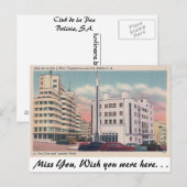 Club de la Paz Postkarte (Vorne/Hinten)
