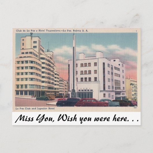 Club de la Paz Postkarte (Vorderseite)