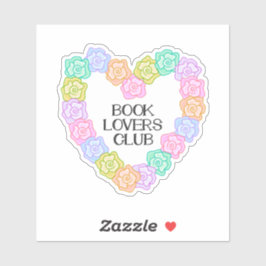 Club der Buchliebhaber Aufkleber