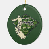 Club Diamond Surfer Ornament (Links)