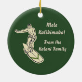 Club Diamond Surfer Ornament (Hinten)