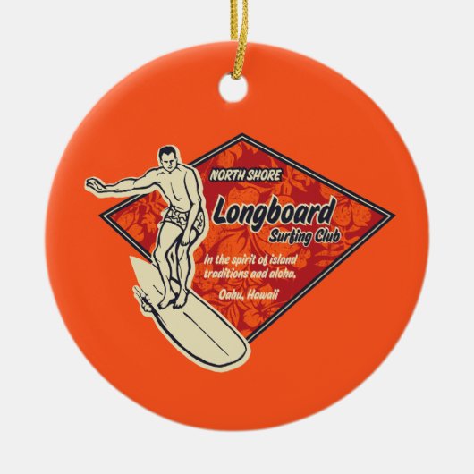 Club Diamond Surfer Ornament (Vorne)