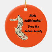 Club Diamond Surfer Ornament (Hinten)