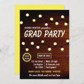Club DJ Dance Music Graduation Party - Einladung (Vorne/Hinten)