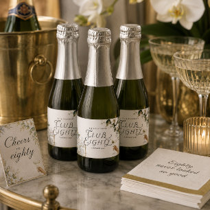 Club Eighty Grand Hotel 80. Geburtstag Schaumweinetikett