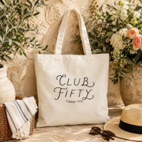 Club Fifty personalisierte Geburtstags-Tragetasche
