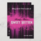 Club Flyer Look Sweet 16 Einladung (Vorne/Hinten)