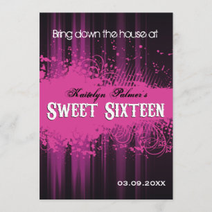 Club Flyer Look Sweet 16 Einladung