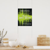 Club Flyer Look Sweet 16 Willkommenspender Poster (Küche)