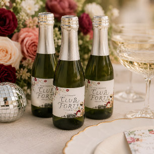 Club Forty Garden Disco Champagner Etiketten
