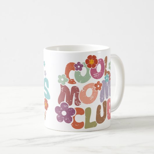 Club für coole Mamas Kaffeetasse (VorderseiteRechts)