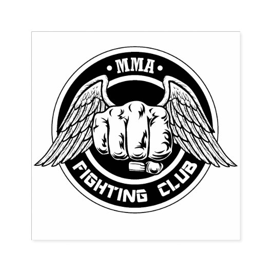 Club für Kampfkünste Gummistempel (Prägung)