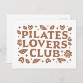 Club für Pilates Postkarte (Vorne/Hinten)