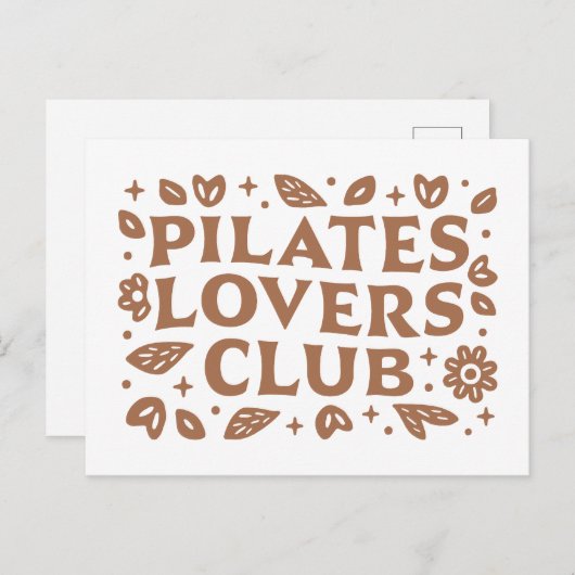 Club für Pilates Postkarte (Vorne/Hinten)